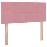 Letto con Contenitore con materasso Rosa 120 x 190 cm Velluto