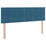 Letto con Contenitore Blu Scuro 140 x 190 cm Velluto