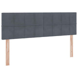 Letto con Contenitore Grigio scuro 140 x 200 cm Velluto