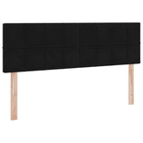 Letto con Contenitore con materasso Nero 140 x 200 cm Velluto