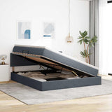 Letto con Contenitore Grigio scuro 180 x 200 cm Velluto