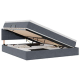 Letto con Contenitore Grigio scuro 180 x 200 cm Velluto