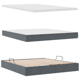 Letto con Contenitore Grigio scuro 180 x 200 cm Velluto