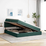 Letto con Contenitore Verde Scuro 180 x 200 cm Velluto