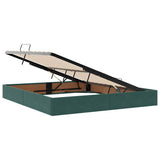 Letto con Contenitore Verde Scuro 180 x 200 cm Velluto