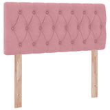 Letto con Contenitore con materasso Rosa 90 x 190 cm Velluto