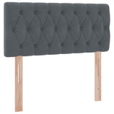 Letto con Contenitore Grigio scuro 100 x 200 cm Velluto