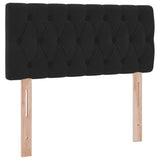 Letto con Contenitore con materasso Nero 100 x 200 cm Velluto