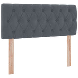 Letto con Contenitore Grigio scuro 120 x 190 cm Velluto