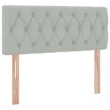 Letto con Contenitore Grigio chiaro 120 x 200 cm Velluto
