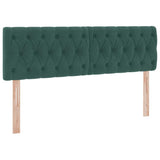 Letto con Contenitore Verde Scuro 140 x 190 cm Velluto