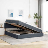 Letto con Contenitore Grigio scuro 180 x 200 cm Velluto