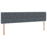 Letto con Contenitore Grigio scuro 200 x 200 cm Velluto