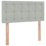 Letto con Contenitore Grigio chiaro 90 x 200 cm Velluto