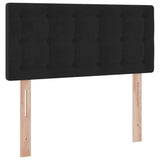 Letto con Contenitore con materasso Nero 90 x 200 cm Velluto