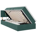 Letto con Contenitore Verde Scuro 90 x 200 cm Velluto