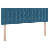 Letto con Contenitore Blu Scuro 140 x 190 cm Velluto