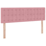 Letto con Contenitore con materasso Rosa 140 x 190 cm Velluto