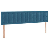 Letto con Contenitore Blu Scuro 160 x 200 cm Velluto