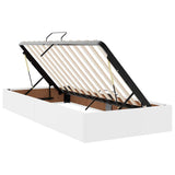 Letto con Contenitore Bianco Puro 180 x 200 cm Pelle Sintetica