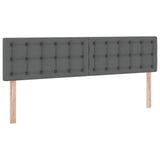 Letto con Contenitore Grigio scuro 180 x 200 cm Pelle Sintetica