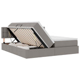 Letto con Contenitore Talpa 200 x 200 cm Pelle Sintetica