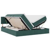 Letto con Contenitore con materasso Verde Scuro 90 x 200 cm