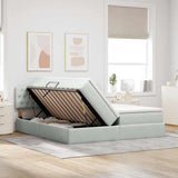 Letto con Contenitore con materasso Grigio chiaro 90 x 200 cm