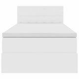 Letto con contenitore e LED con led Bianco Puro 90 x 190 cm