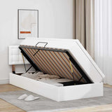Letto con contenitore e LED con led Bianco Puro 90 x 200 cm