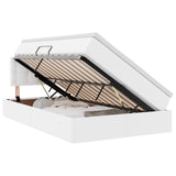 Letto con contenitore e LED Bianco Puro 120 x 200 cm