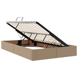 Letto con contenitore e LED Cappuccino 120 x 200 cm