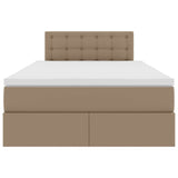 Letto con contenitore e LED Cappuccino 120 x 200 cm