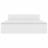 Letto con contenitore e LED Grigio chiaro 200 x 200 cm