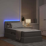 Letto con contenitore e LED Talpa 90 x 190 cm Tessuto
