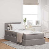 Letto con contenitore e LED Talpa 90 x 190 cm Tessuto