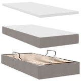 Letto con contenitore e LED Talpa 90 x 190 cm Tessuto