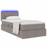 Letto con contenitore e LED Talpa 90 x 190 cm Tessuto