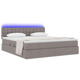 Letto con contenitore e LED Talpa 160 x 200 cm Poliestere