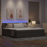 Letto con contenitore e LED con led Talpa 200 x 200 cm Tessuto