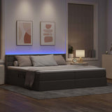 Letto con contenitore e LED Talpa 200 x 200 cm Poliestere