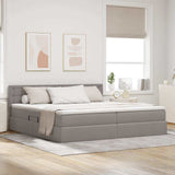 Letto con contenitore e LED con led Talpa 200 x 200 cm Tessuto