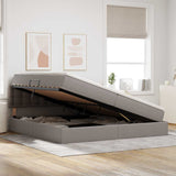 Letto con contenitore e LED con led Talpa 200 x 200 cm Tessuto