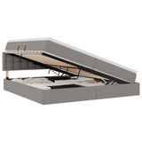 Letto con contenitore e LED con led Talpa 200 x 200 cm Tessuto