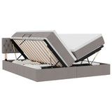 Letto con luci a strisce a LED Talpa 200 x 200 cm Tessuto