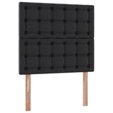 Letto con Contenitore Nero 90 x 190 cm Pelle Sintetica