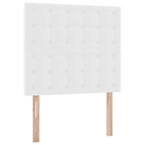 Letto con Contenitore Bianco Puro 100 x 200 cm Pelle Sintetica