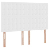 Letto con Contenitore Bianco Puro 140 x 190 cm Pelle Sintetica