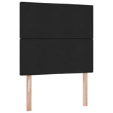Letto con contenitore e materasso Nero 90 x 190 cm Poliestere