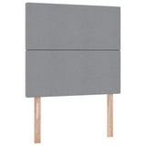 Letto con contenitore e materasso Grigio chiaro 90 x 200 cm